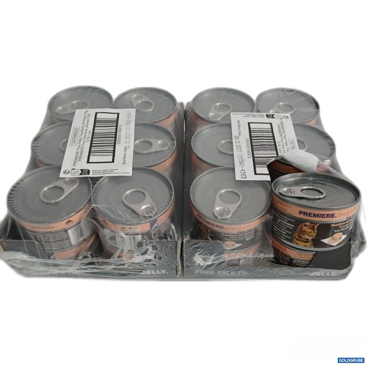 Artikel Nr. 990774: PREMIERE Fine Filets Thunfisch mit Shrimps in Gelee 24x je 100g