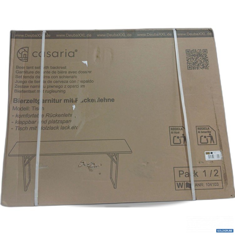 Artikel Nr. 441775: Deuba XXL Bierzeltgarnitur mit Rückenlehne Tisch 104103 