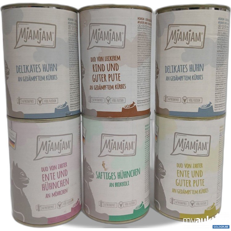 Artikel Nr. 893775: Mjamjam Katzenfutter diverse Sorten 6x400g 