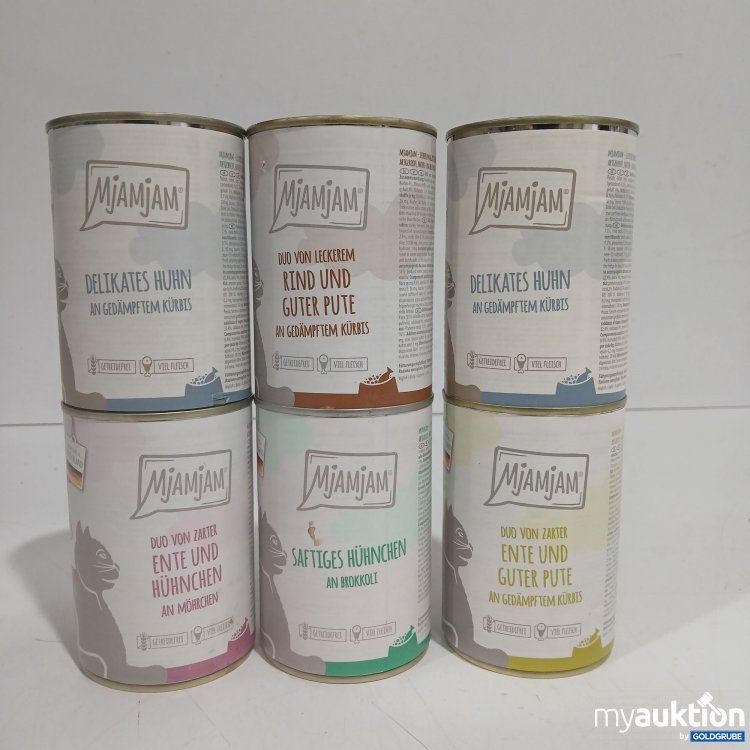 Artikel Nr. 893775: Mjamjam Katzenfutter diverse Sorten 6x400g 