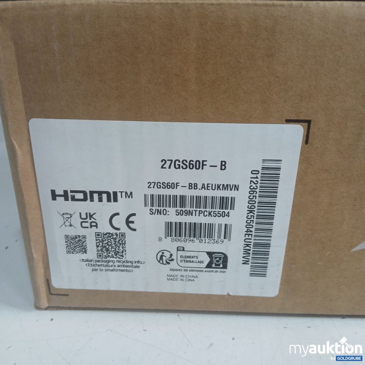 Artikel Nr. 447776 Artikel Nr. 447776: Ultra Gear 27" 27GS60F