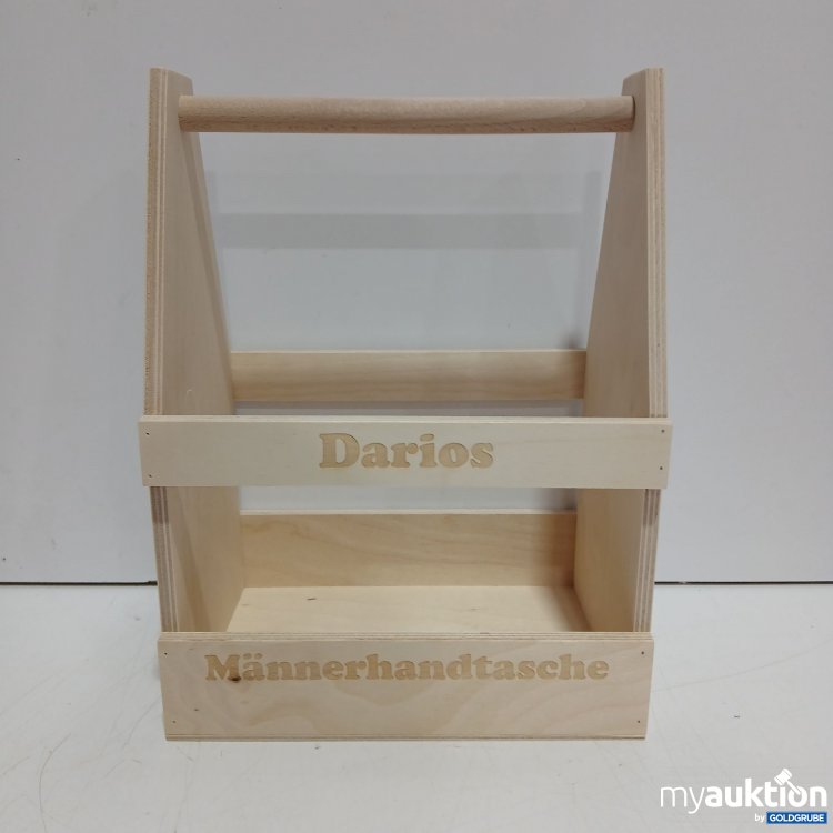 Artikel Nr. 462776: "Darios Männerhandtasche" aus Holz Bierträger