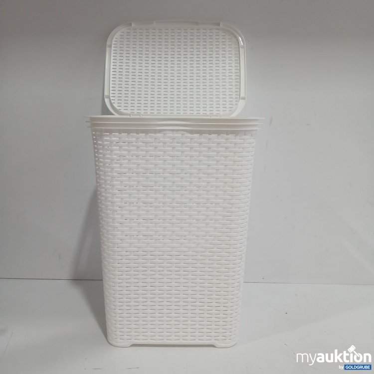Artikel Nr. 464776: Weiße Kunststoff Wäschebox mit Deckel ca. 60cm Höhe