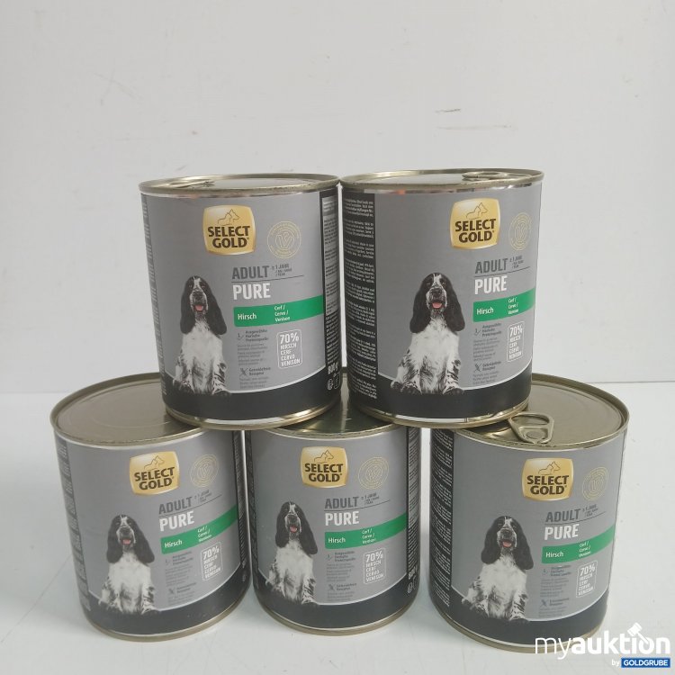 Artikel Nr. 987776: Select Gold Hundefutter Adult Pure Hirsch 800g 5Stk