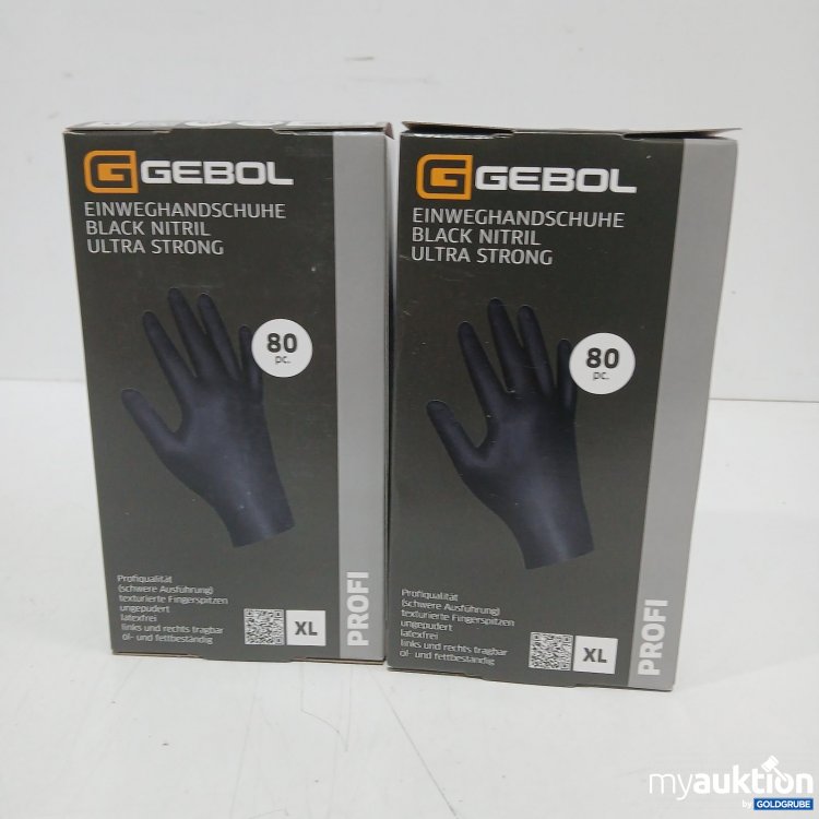 Artikel Nr. 467777 Artikel Nr. 467777: Gebol Einweghandschuhe Black Nitril XL 2x 80 Stück