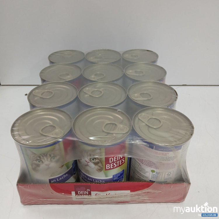 Artikel Nr. 955777: DM dein Bestes für Katzen reich an Lachs mit Sauce 12x415g 