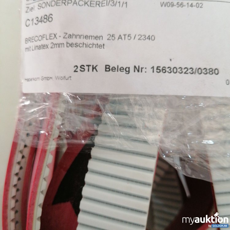 Artikel Nr. 380778 Artikel Nr. 380778: Brecoflex Zahnriemen 25 AT5/2340 mit Linatex 2mm beschichtet