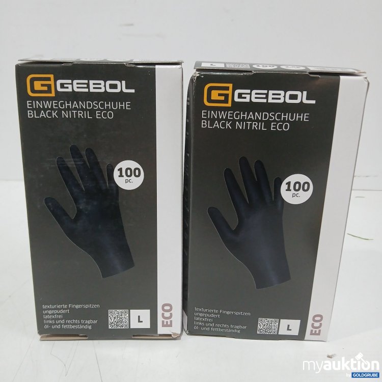 Artikel Nr. 467778 Artikel Nr. 467778: Gebol Einweghandschuhe Black Nitril Eco Größe L 2x 100stk