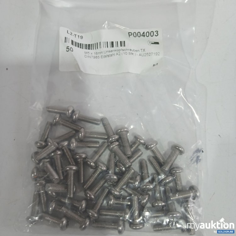 Artikel Nr. 867778 Artikel Nr. 867778: M5x16mm Linsenkopfschrauben TX DIN7985 A2 50Stk