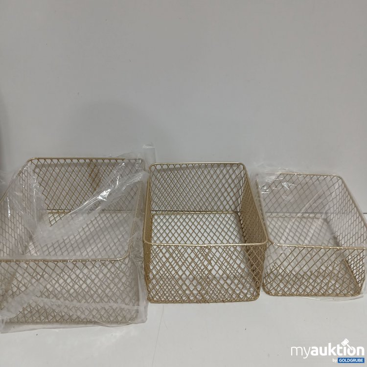 Artikel Nr. 950778: Metallische Gitter-Organizer 3 Stück 