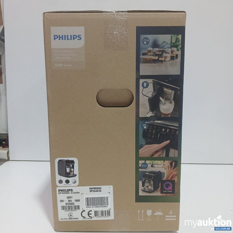Artikel Nr. 970778: Philips Fully Automatic Espresso Machine with LatteGo 5500Series Grey 