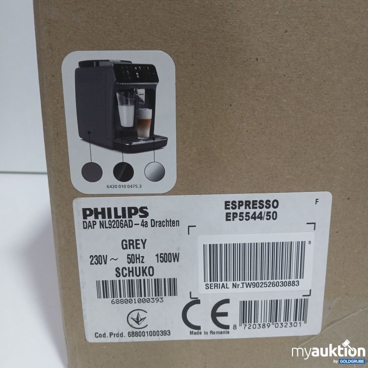 Artikel Nr. 970778: Philips Fully Automatic Espresso Machine with LatteGo 5500Series Grey 
