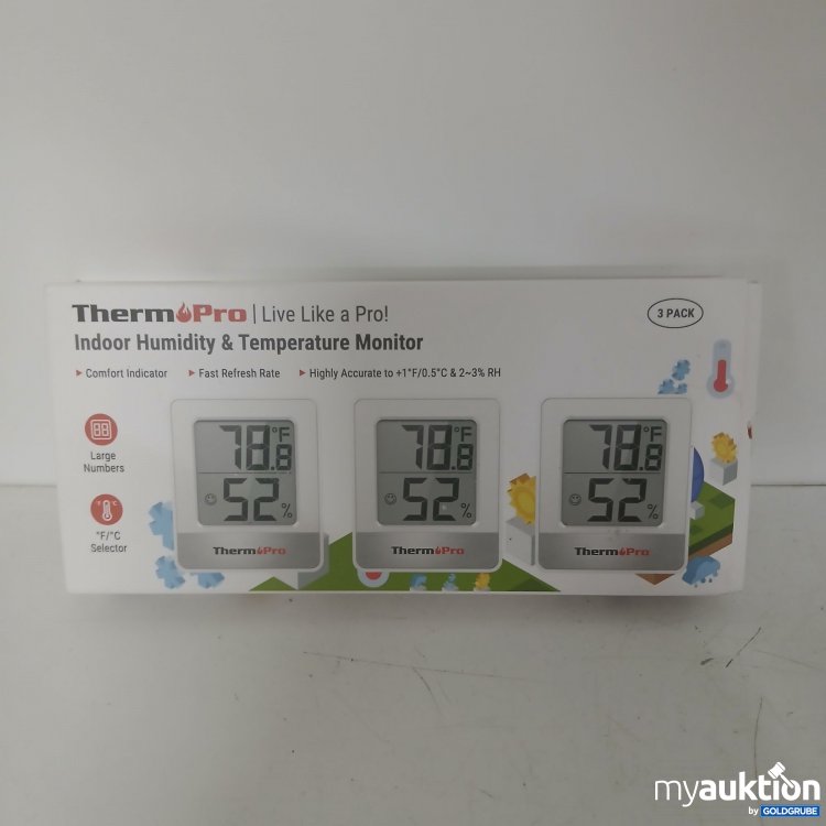Artikel Nr. 397779: ThermoPro Indoor Humidity & Temperature Monitor 3 Stück 