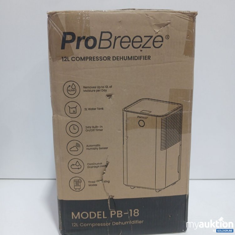 Artikel Nr. 970779: ProBreeze Fragile 12L Compressor Dehumidifier Model PB-18 