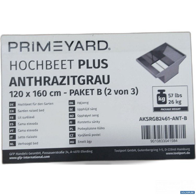 Artikel Nr. 441780: Primeyard Hochbeet Plus Anthrazitgrau 120x160cm 