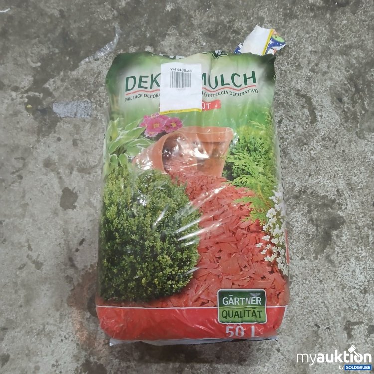 Artikel Nr. 464780: Gärtner Qualität Dekormulch 50L Ziegelrot