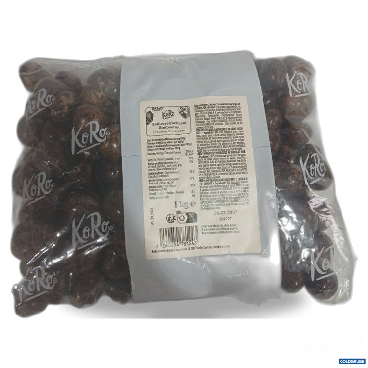 Artikel Nr. 465780 Artikel Nr. 465780: KoRo Gefriergetrocknete Himbeeren in dunkler Schokolade 1 kg