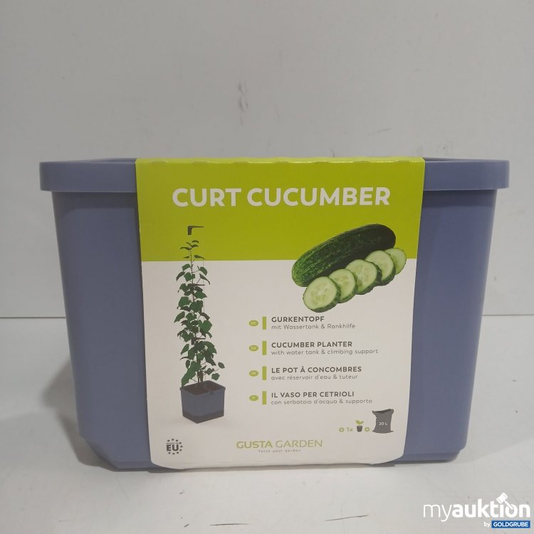 Artikel Nr. 468780 Artikel Nr. 468780: Gusta Garden Gurkentopf mit Wassertank und Rankhilfe