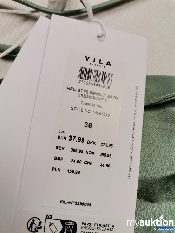 Artikel Nr. 663780 Artikel Nr. 663780: Vila Satin Kleid