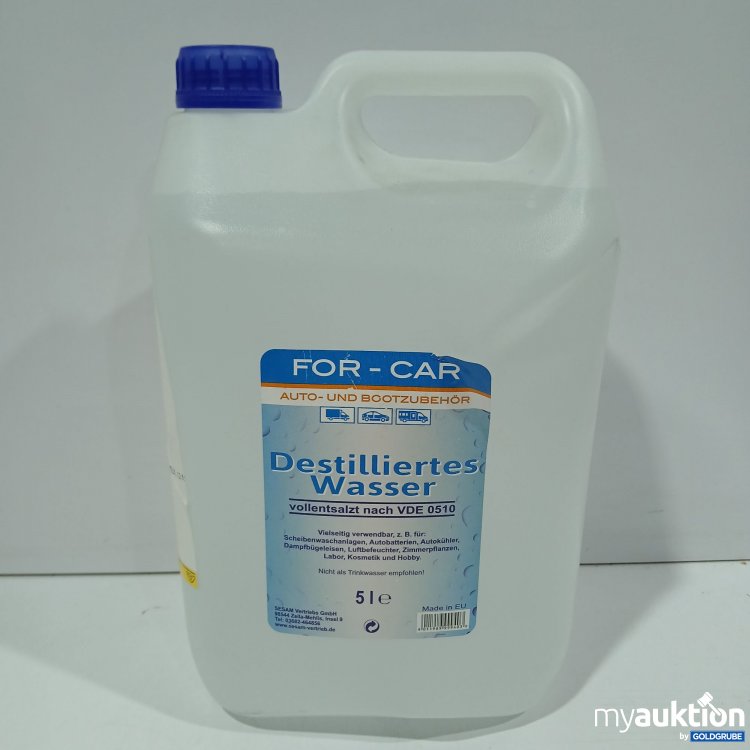 Artikel Nr. 883780 Artikel Nr. 883780: Destilliertes Wasser for Car 5l