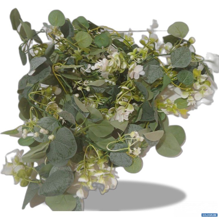 Artikel Nr. 930780: Künstliche Blumen Eukalyptus mit weißen Blüten