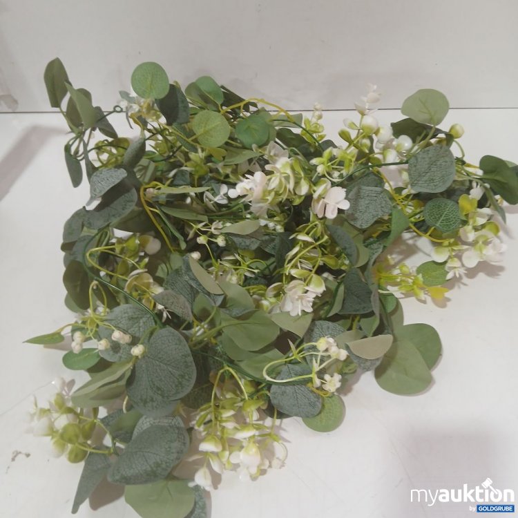Artikel Nr. 930780: Künstliche Blumen Eukalyptus mit weißen Blüten