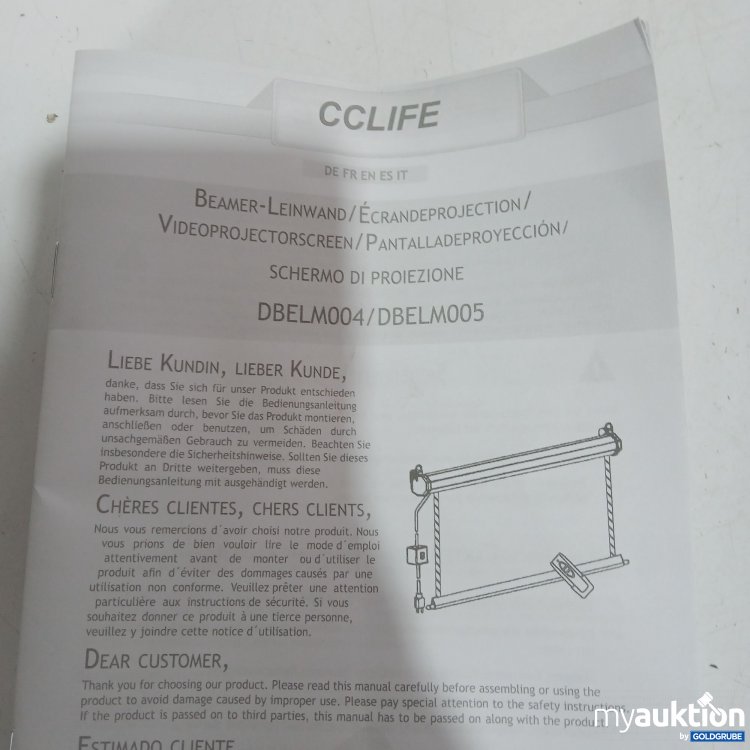 Artikel Nr. 441781: Cc Life Beamer Leinwand DBELM005A0000000