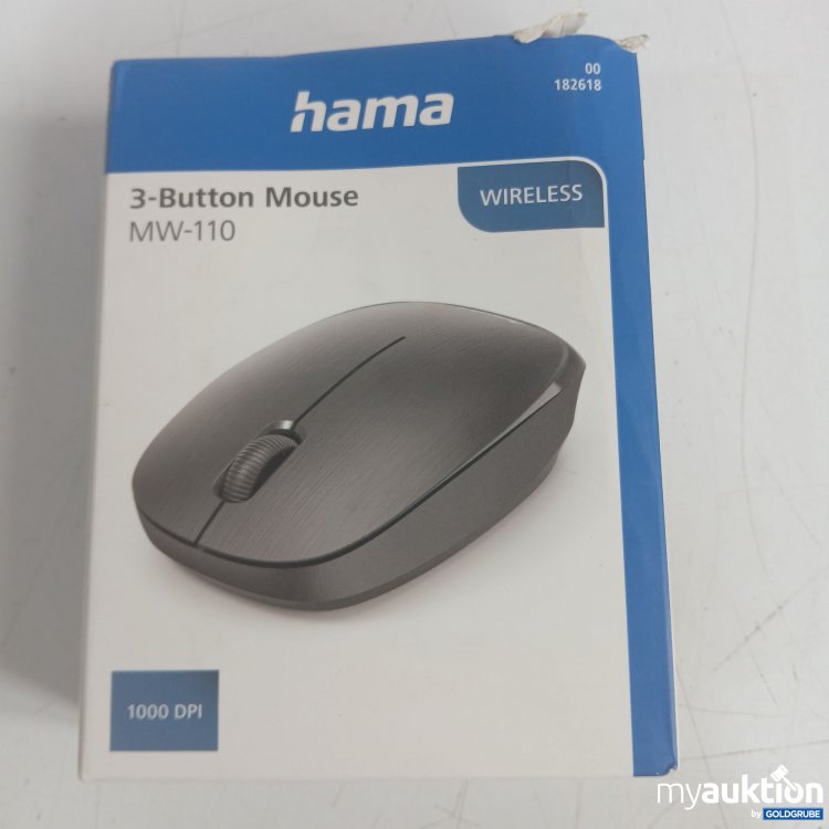 Artikel Nr. 444781 Artikel Nr. 444781: Hama 3 Tastenmaus MW110 wireless