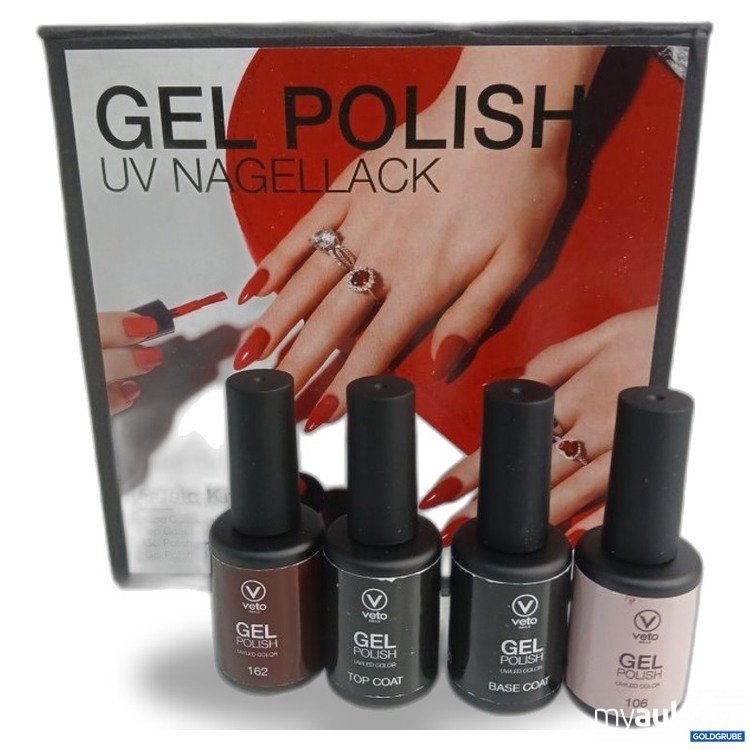 Artikel Nr. 466781: Veto Nails Gel Polish UV Nagellack 162, Top Coat, Base 106