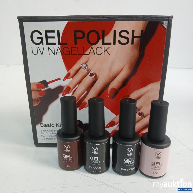 Artikel Nr. 466781: Veto Nails Gel Polish UV Nagellack 162, Top Coat, Base 106