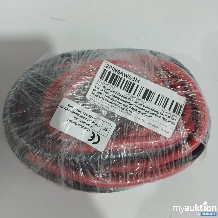 Artikel Nr. 827781 Artikel Nr. 827781: Super Soft 2 Pin Black Red Silicone Cable