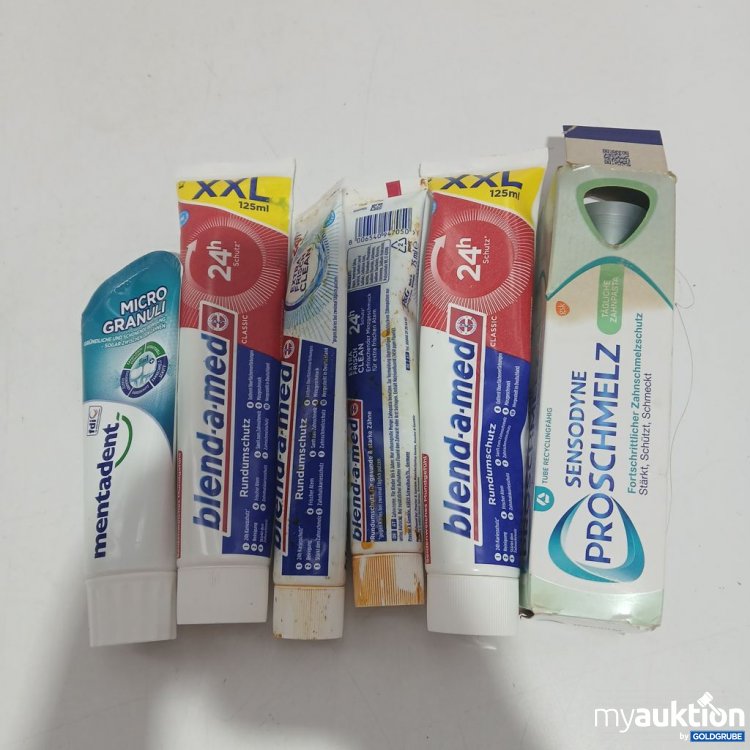 Artikel Nr. 953781: Div. Sorten blend-a-med Zahnpasta 125 ml mentadent 75ml 6 stk