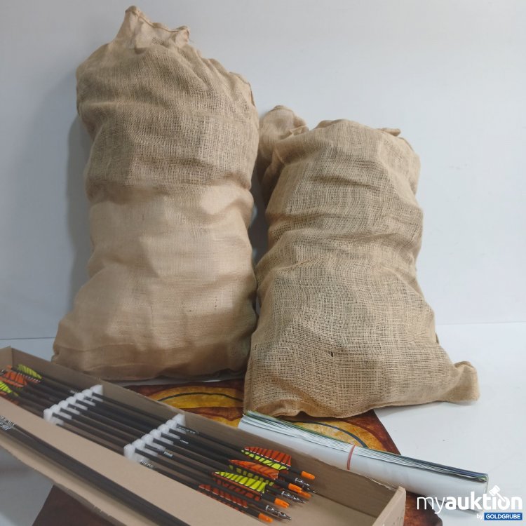 Artikel Nr. 969781: 2x Schießsack inkl. Komplettpfeil 