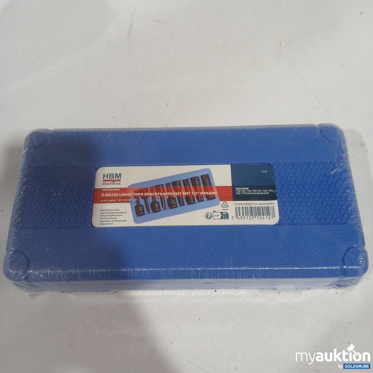Artikel Nr. 986781: HBM 9tlg. langes Torx Steckset 1/2" 7742 