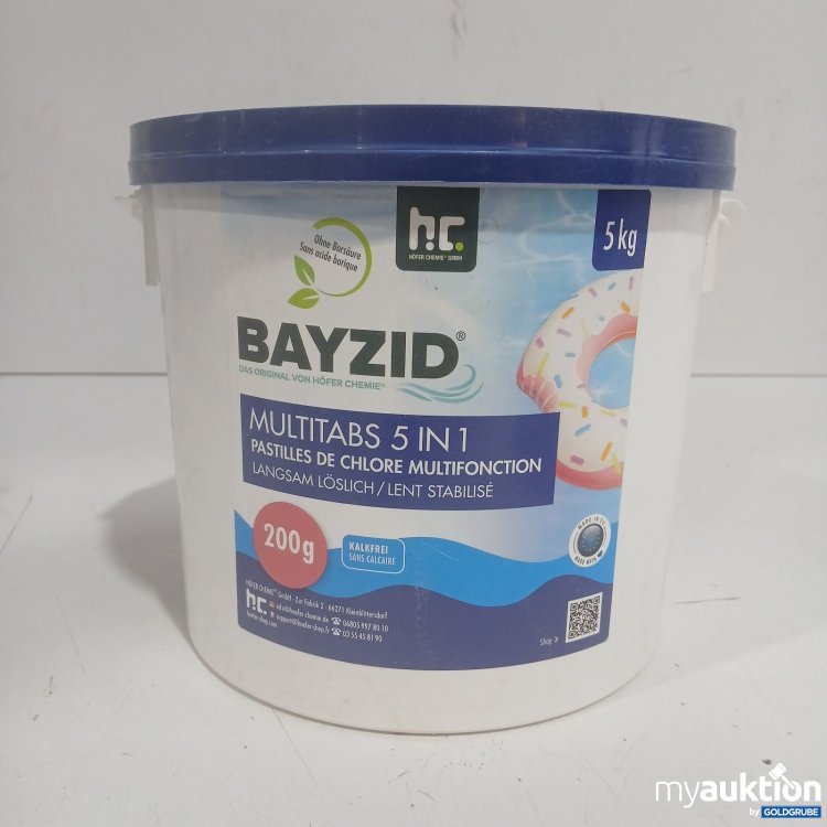 Artikel Nr. 464782: Bayzid Multitabs 5 in 1 Chlor Multifunktion 5kg 200g