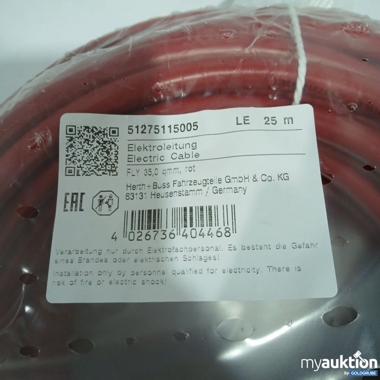 Artikel Nr. 819782: Herth+Buss Elektroleitung Electric Cable 25 m
