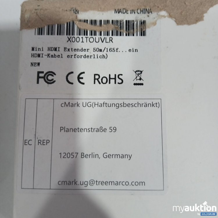 Artikel Nr. 827782 Artikel Nr. 827782: Mini HDMI Extender 50m