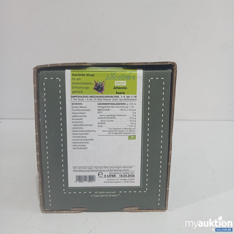 Artikel Nr. 852782: JuiceBox Johannisbeere 2L 