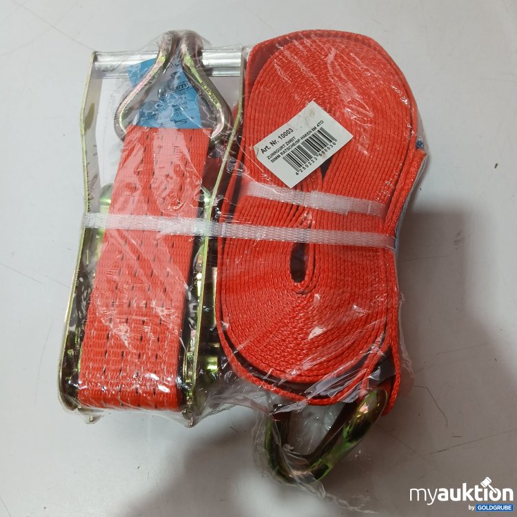 Artikel Nr. 958782: Zurrgurt mit Ratsche und Haken, 8m lang, 50mm breit, Art.No. 10003