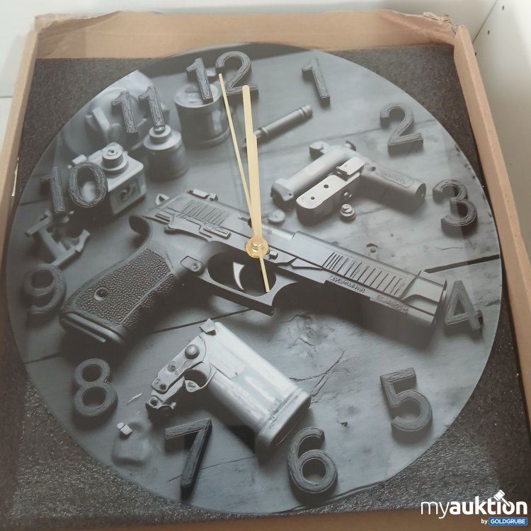 Artikel Nr. 987782 Artikel Nr. 987782: Wanduhr Motiv Pistole DM ca 30cm