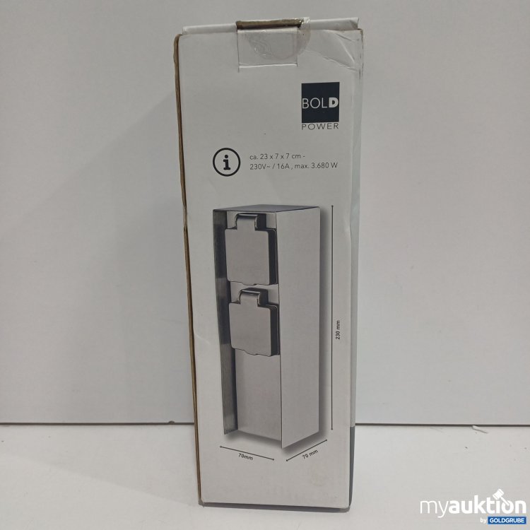 Artikel Nr. 894783 Artikel Nr. 894783: BoldPower Steckdose ca.23x7x7cm, 230V~/16A, max.3.680W