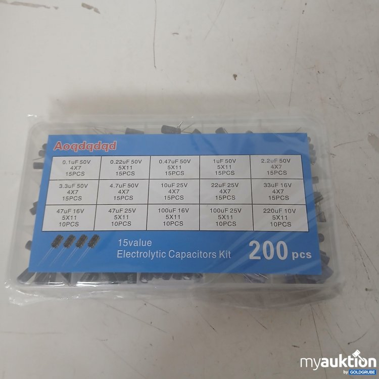 Artikel Nr. 905783: Aoqdqdqd 15 Value Electrolytic Capacitors Kit 200pcs