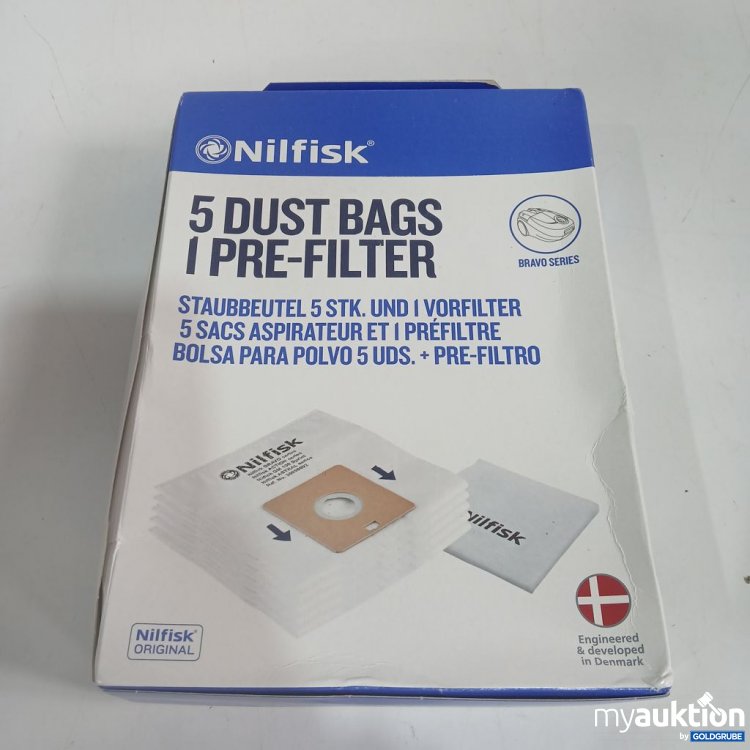 Artikel Nr. 963783: Nilfisk Staubbeutel 5 Stück Vorfilter