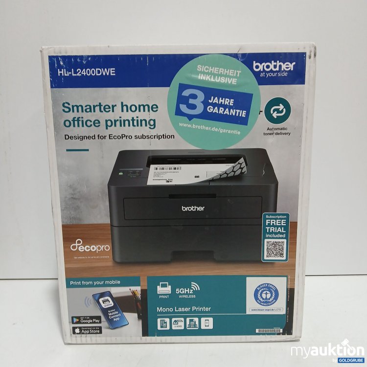 Artikel Nr. 462784 Artikel Nr. 462784: Brother Smarter Home Office Printing HL-L2400DWE Mono Laser Printer