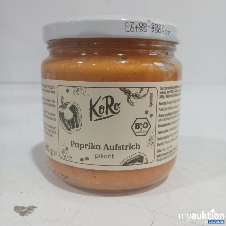 Artikel Nr. 465784 Artikel Nr. 465784: KoRo Paprika Aufstrich pikant 380 g