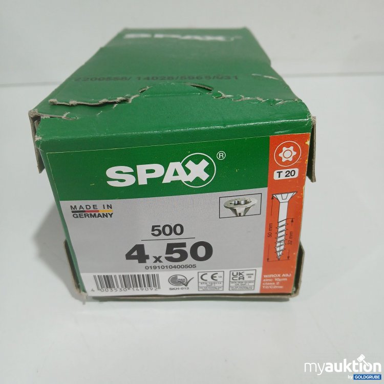 Artikel Nr. 878784: Spax Schrauben 500 4x50 T20 