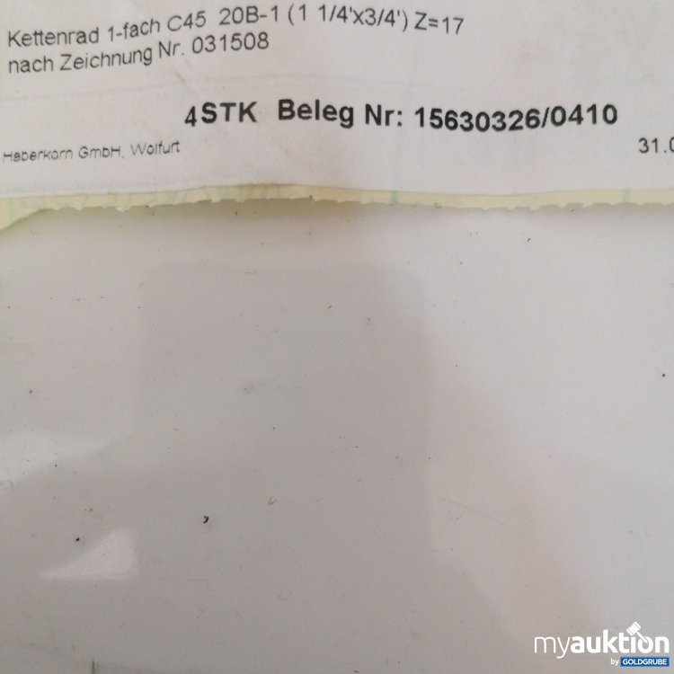 Artikel Nr. 380785 Artikel Nr. 380785: KETTENRAD 1-fach C45 20B-1