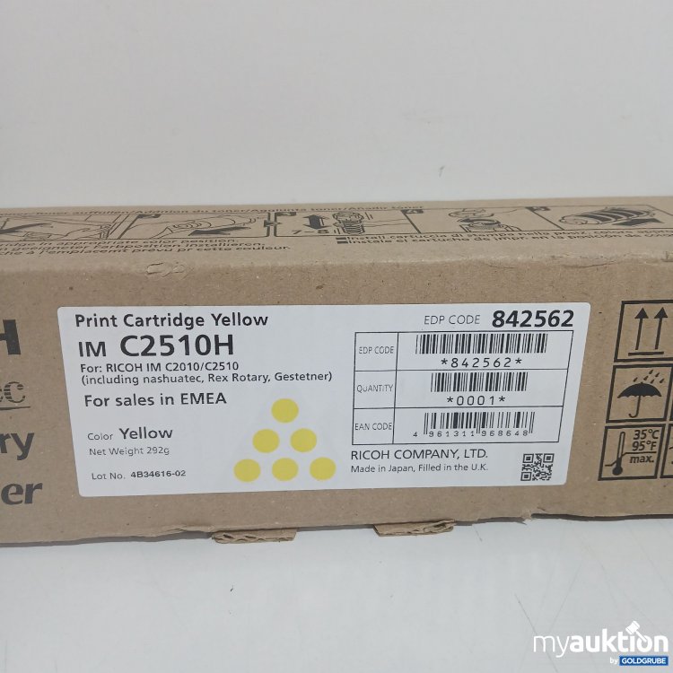 Artikel Nr. 824785: Ricoh Print Cartridge Yellow IM C2510H