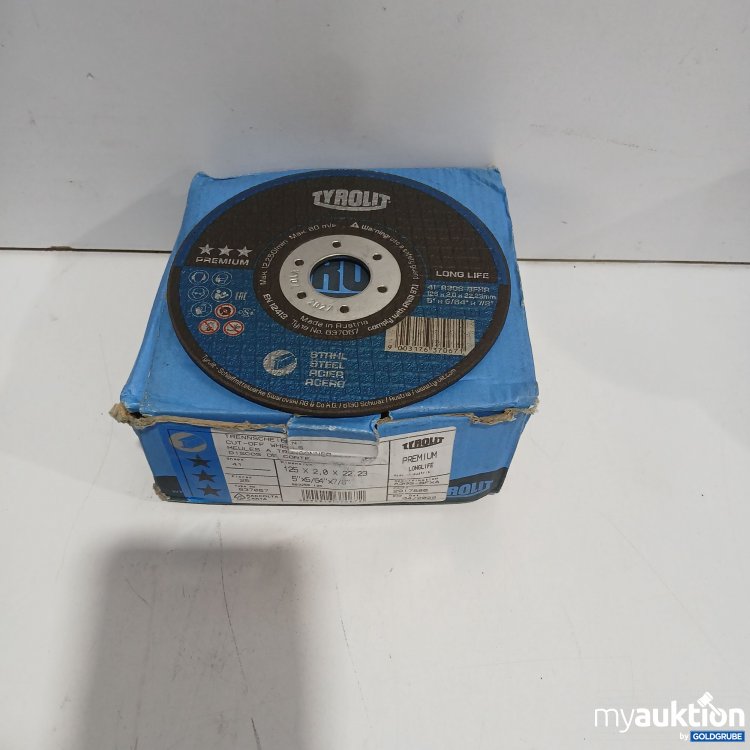 Artikel Nr. 950785: Tyrolit Trennscheiben Stahl 125×2.0×22.23 25Stück