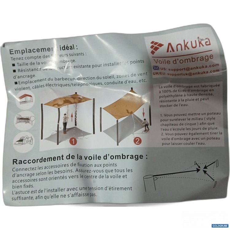 Artikel Nr. 954785: Ankuka Sonnensegel wasserdicht 